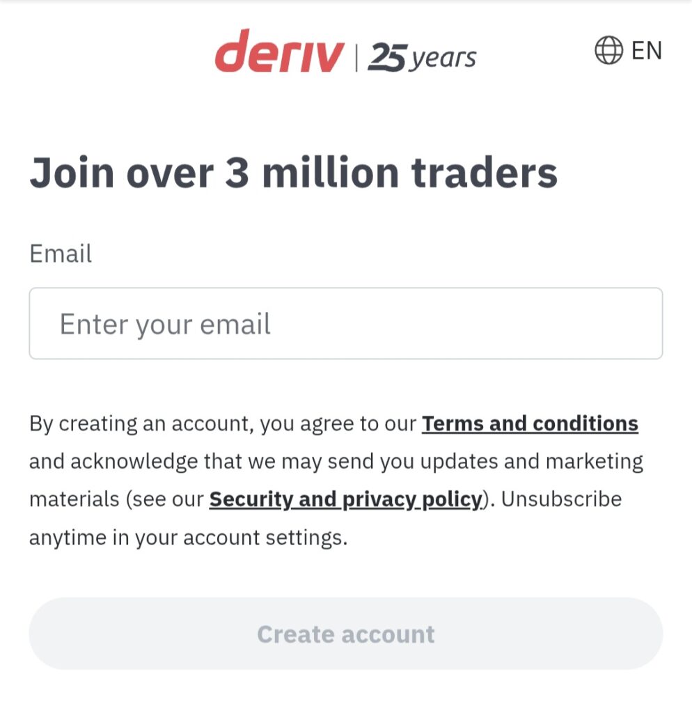 5 Easy Steps to Creating a Trading Account in 2025 deriv signup page